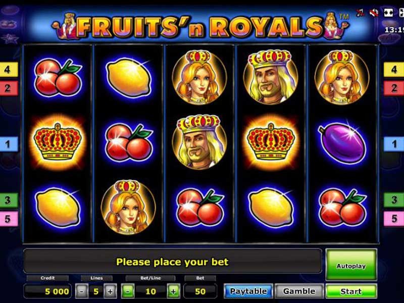 royal fruit игровой автомат